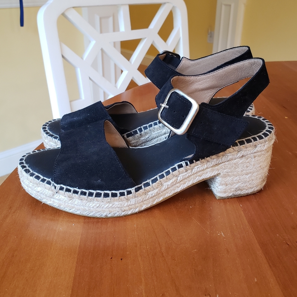Espadrille Heeled Sandal with Buckle - Spain